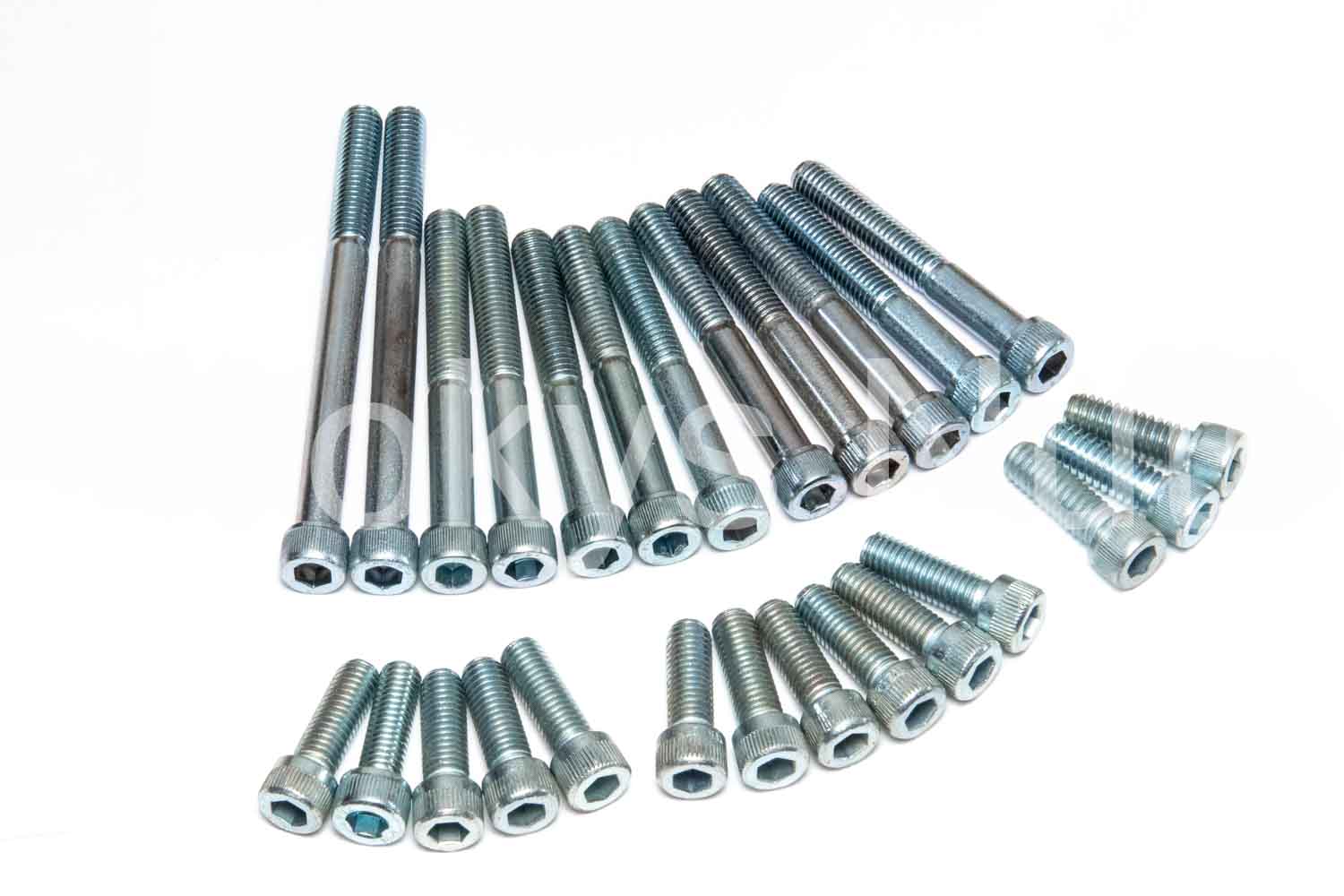 BSA A50 A65 Stainless Steel Engine Outer Cover Screw Set – BSF Allen, Pre-1968